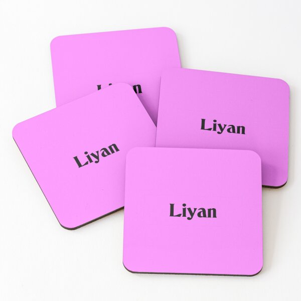 Item preview, Name Liyan Black Text on Pink Deneane Font designed and sold by Art in My Loft.