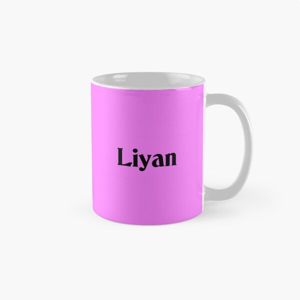 Item preview, Name Liyan Black Text on Pink Deneane Font designed and sold by Art in My Loft.