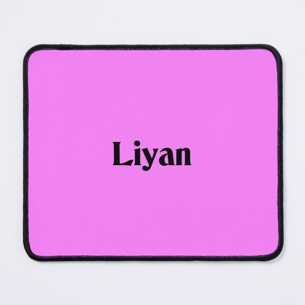 Item preview, Name Liyan Black Text on Pink Deneane Font designed and sold by Art in My Loft.