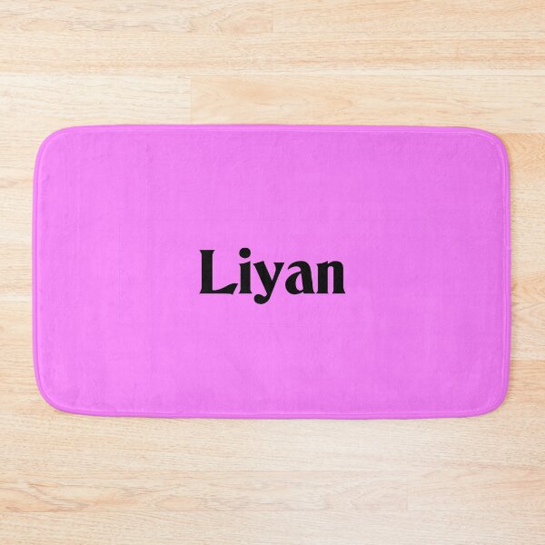 Item preview, Name Liyan Black Text on Pink Deneane Font designed and sold by Art in My Loft.