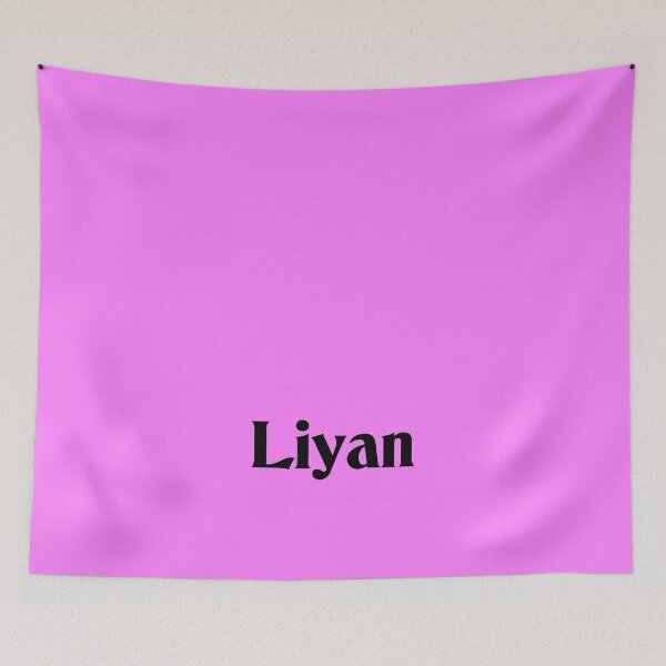 Item preview, Name Liyan Black Text on Pink Deneane Font designed and sold by Art in My Loft.