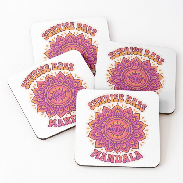 Item preview, Sunrise Bass Mandala Psychedelic Electronic Art designed and sold by |TRSSHOP|.