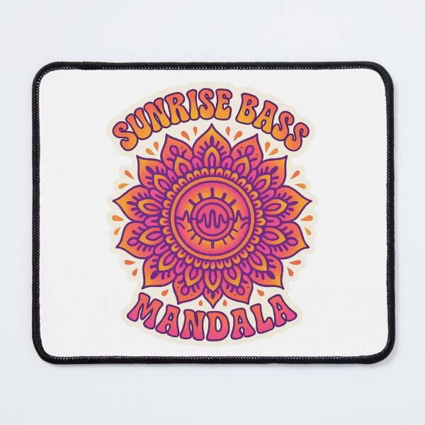Item preview, Sunrise Bass Mandala Psychedelic Electronic Art designed and sold by |TRSSHOP|.