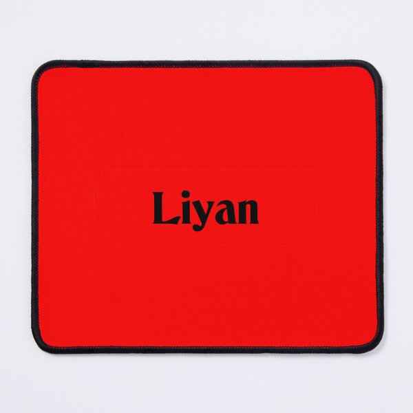 Item preview, Name Liyan Black Text on Red Deneane Font designed and sold by Art in My Loft.