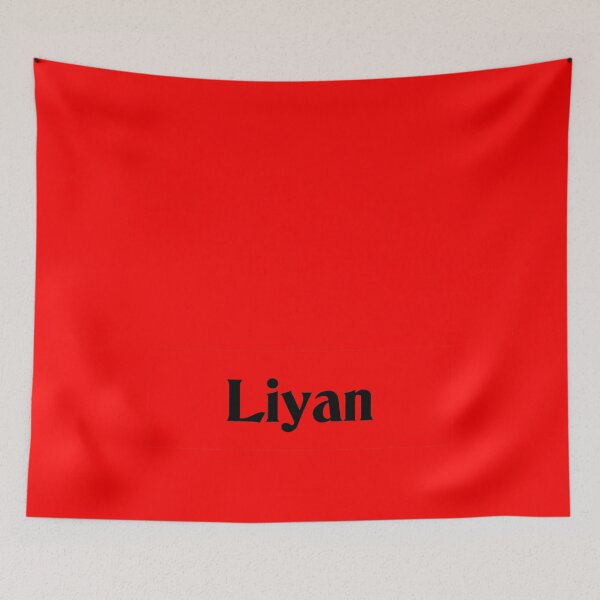 Item preview, Name Liyan Black Text on Red Deneane Font designed and sold by Art in My Loft.