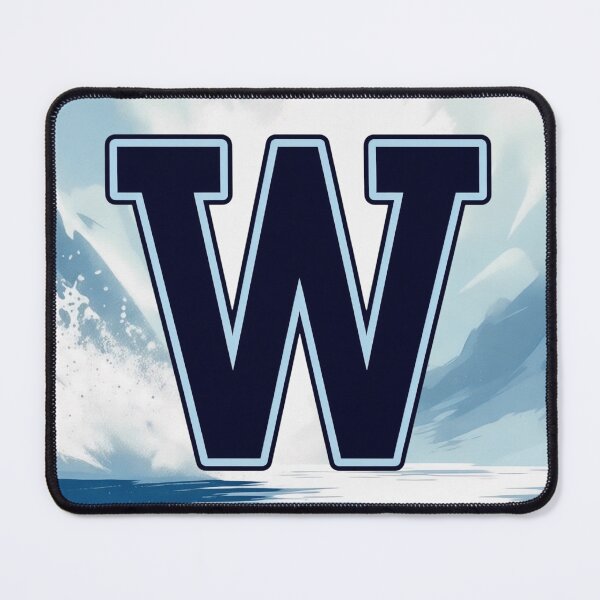 Item preview, Navy Blue Letter W – Initial Monogram for Boys designed and sold by roxysnextgenart.