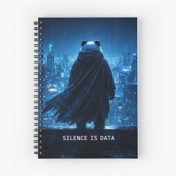 Item preview, Silence Is Data Cyberpunk Panda – Futuristic Hacker Panda Night City Art designed and sold by snaperos.