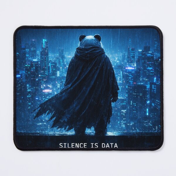 Item preview, Silence Is Data Cyberpunk Panda – Futuristic Hacker Panda Night City Art designed and sold by snaperos.