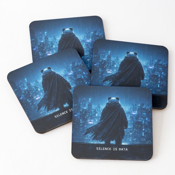 Item preview, Silence Is Data Cyberpunk Panda – Futuristic Hacker Panda Night City Art designed and sold by snaperos.