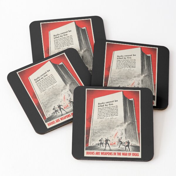 Item preview, Books Are Weapons In The War Of Ideas - Vintage Book Lover Poster designed and sold by The Devil's Bargain.