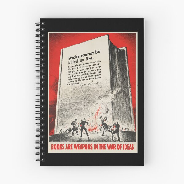 Item preview, Books Are Weapons In The War Of Ideas - Vintage Book Lover Poster designed and sold by The Devil's Bargain.