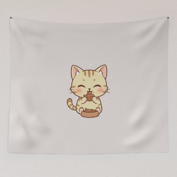 Item preview, Cute Hungry Cat designed and sold by YaminaArt.