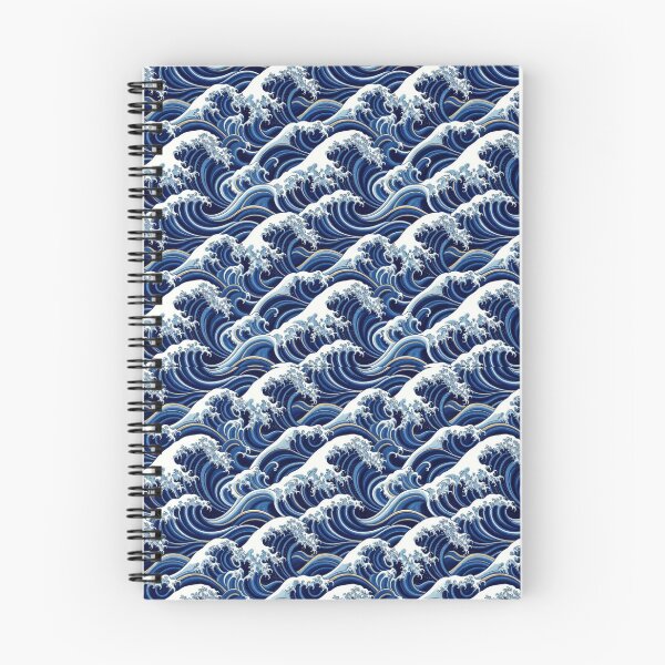 Item preview, Japanese ocean waves Pattern  designed and sold by Akali Design.