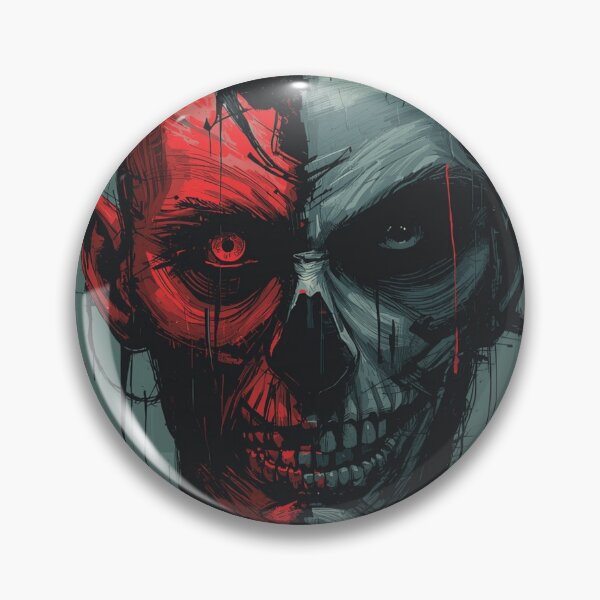 Item preview, Data Scarred Face – Dark Digital Street Art Design designed and sold by GamerLife31.