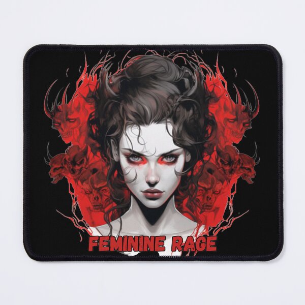 Item preview, Feminine Rage Dark Feminine Gothic Woman Art designed and sold by LazyButGenius.