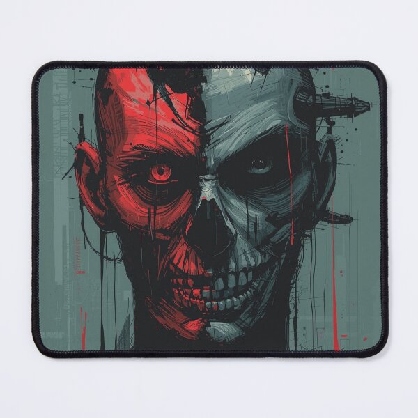 Item preview, Data Scarred Face – Dark Digital Street Art Design designed and sold by GamerLife31.