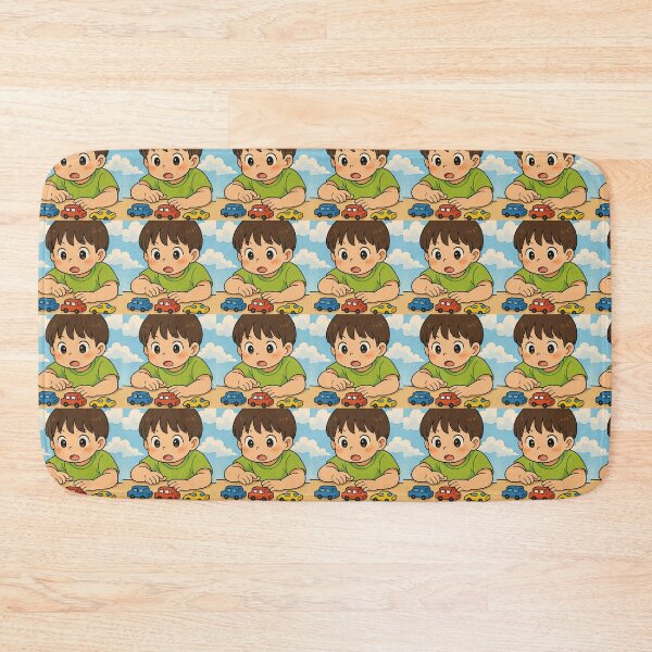Item preview, Child Playing with Toy Cars - Cute Children's Illustration designed and sold by ARTGENERATESART.