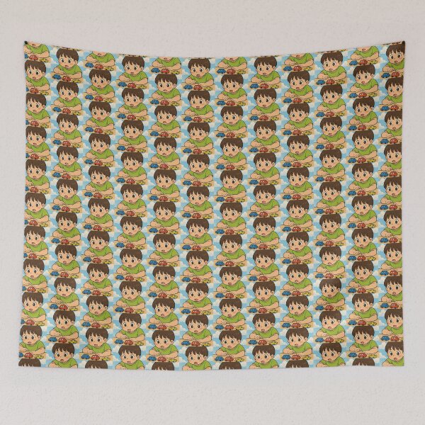 Item preview, Child Playing with Toy Cars - Cute Children's Illustration designed and sold by ARTGENERATESART.