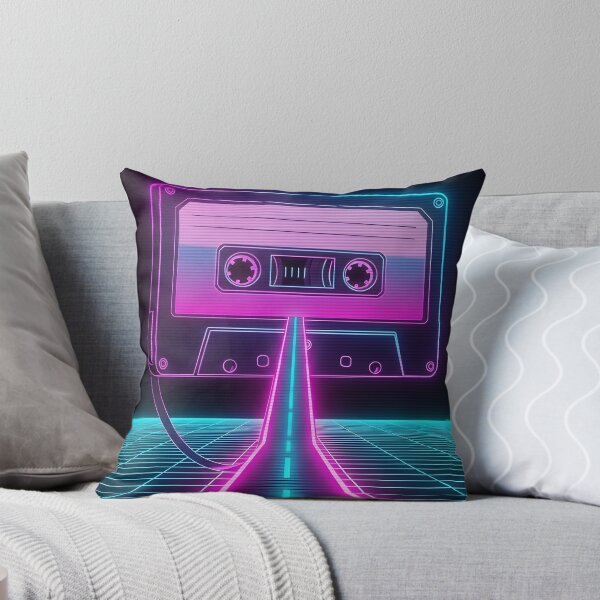 Item preview, Neon Cassette Tape Highway - 80s Synthwave Horizon designed and sold by powersunlight.
