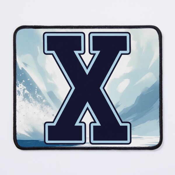 Item preview, Navy Blue Letter X – Initial Monogram for Boys designed and sold by roxysnextgenart.