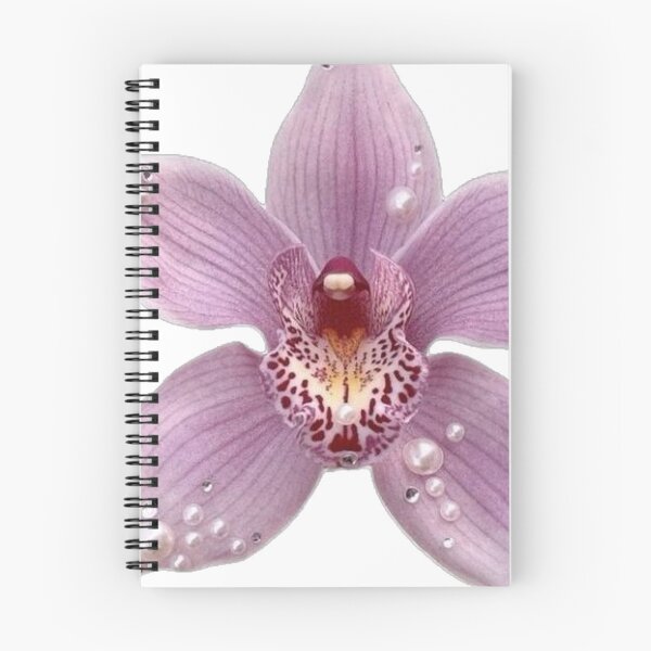 Item preview, pearls on purple orchid flower sticker designed and sold by inainart.
