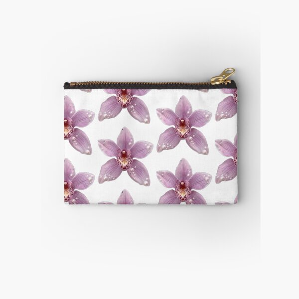 Item preview, pearls on purple orchid flower sticker designed and sold by inainart.