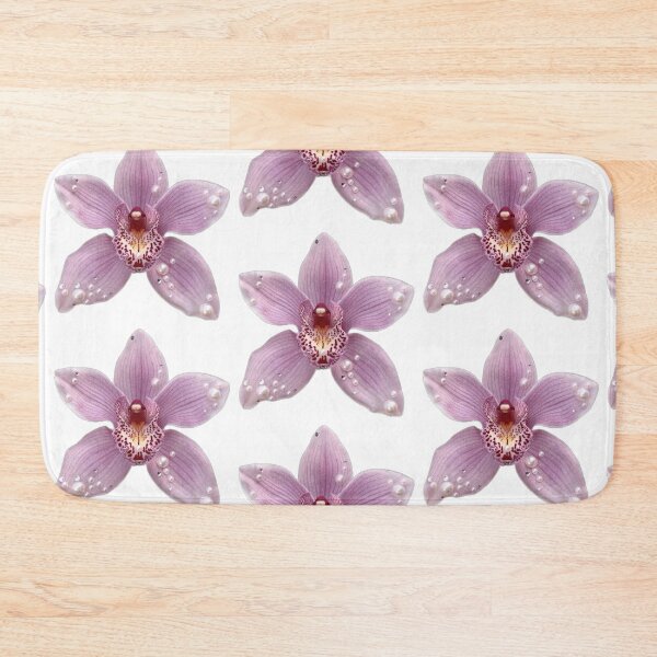 Item preview, pearls on purple orchid flower sticker designed and sold by inainart.