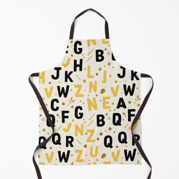 Item preview, Modern Black and Gold Alphabet - Glam ABC Pattern for Educators designed and sold by DraftNDreamShop.