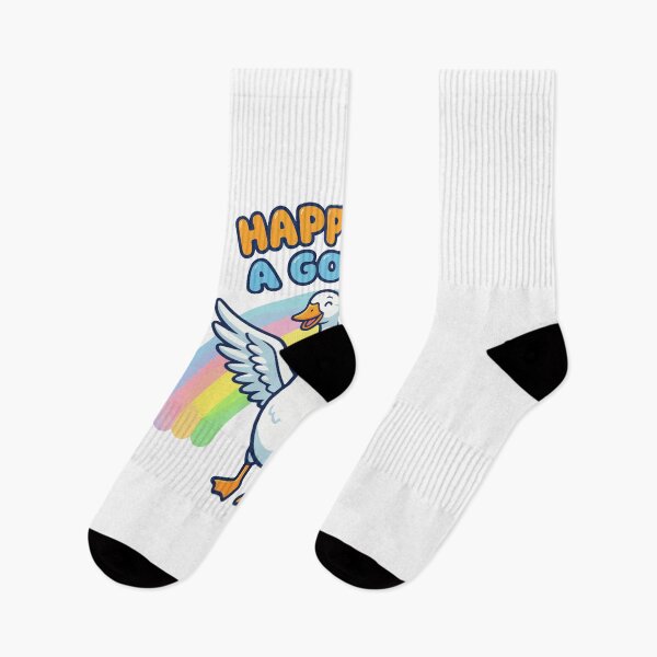 Item preview, Happy As A Goose - Rainbow Positive Vibes Happy Goose designed and sold by AliveStyle.