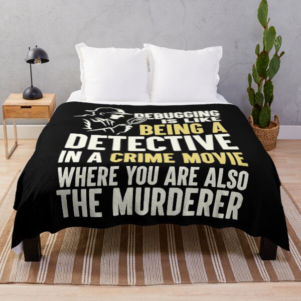 Item preview, Debugging Detective Computer Science and Programmer Humor designed and sold by SplashTastic.