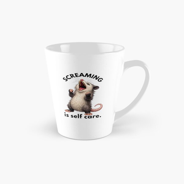 Item preview, Screaming Is Self Care Possum T-Shirt | Funny Mental Health Graphic Tee designed and sold by OlliewoodTs.