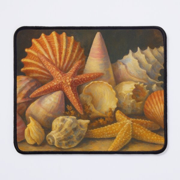 Item preview, Beautiful Seashell Still Life Painting designed and sold by Halifaxartguy.