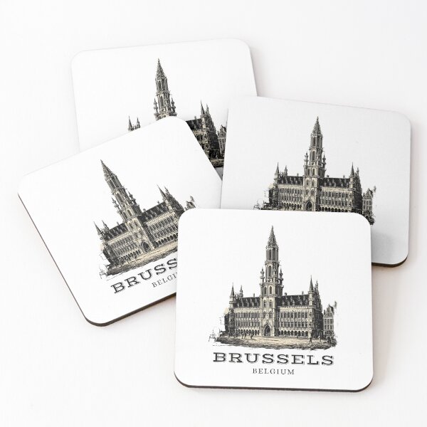 Item preview, A Vintage Travel Illustration of Brussels - Belgium  designed and sold by GoodOldVintage.