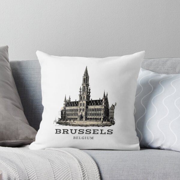 Item preview, A Vintage Travel Illustration of Brussels - Belgium  designed and sold by GoodOldVintage.