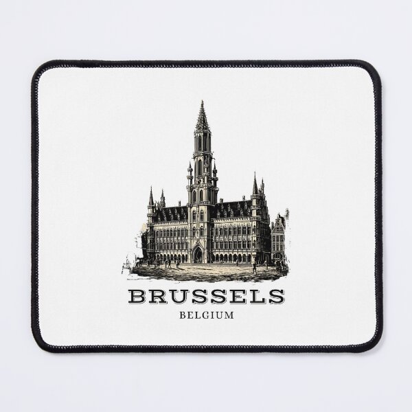 Item preview, A Vintage Travel Illustration of Brussels - Belgium designed and sold by GoodOldVintage.