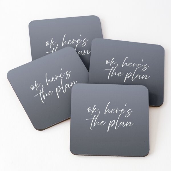 Item preview, Ok Here's The Plan - Minimalist Script Quote (Multi-Color Edition) designed and sold by Maryam_ART.