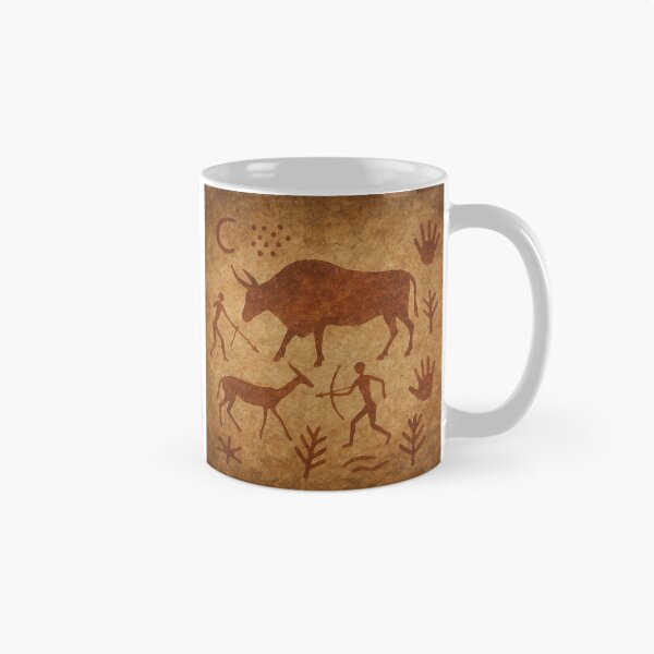 Item preview, Ancient Cave Wall Art | Prehistoric Stone Age Painting Digital Illustration designed and sold by Korn & Q.