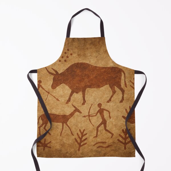 Item preview, Ancient Cave Wall Art | Prehistoric Stone Age Painting Digital Illustration designed and sold by Korn & Q.