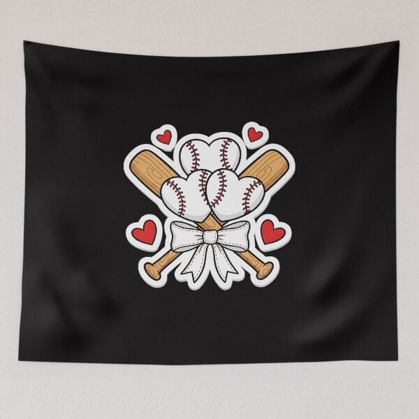 Item preview, Retro Baseball Valentines Day, Baseball lover, Baseball Coquette, Baseball is my valentine, boy Anti valentine designed and sold by DesignDenDo ⭐⭐⭐⭐⭐.