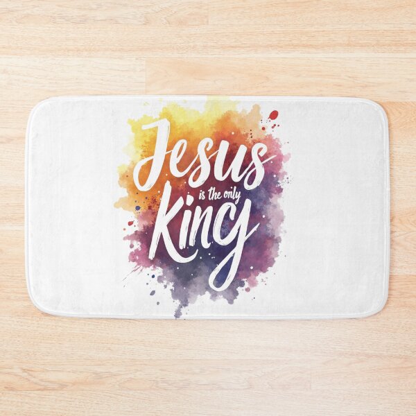 Item preview, Jesus is the only King in Watercolor Topography designed and sold by RWCarpenter.
