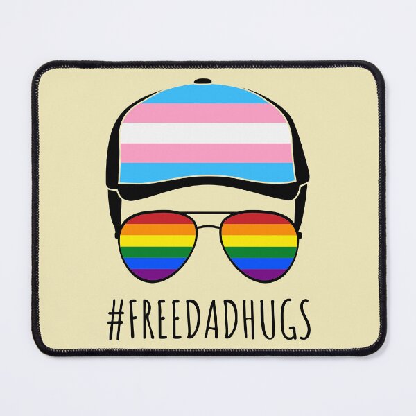 Item preview, Free Dad Hugs IV - Aviator Rainbow Gay Trans Pride designed and sold by Lemon Pepper.