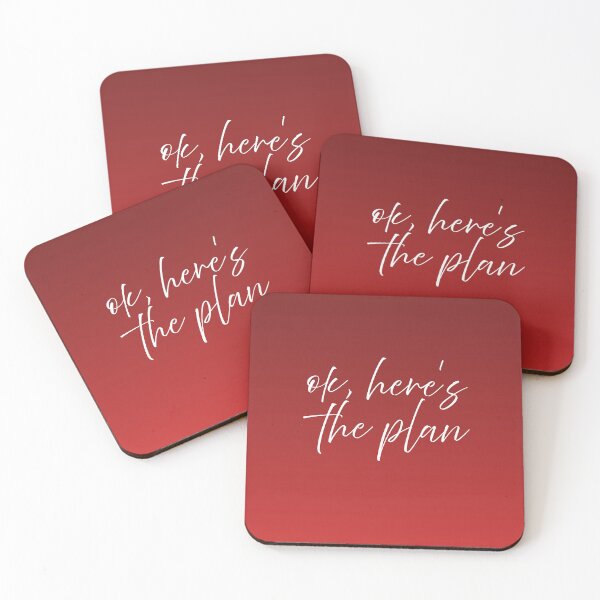 Item preview, Ok Here's The Plan - Minimalist Script Quote (Multi-Color Edition) designed and sold by Maryam_ART.