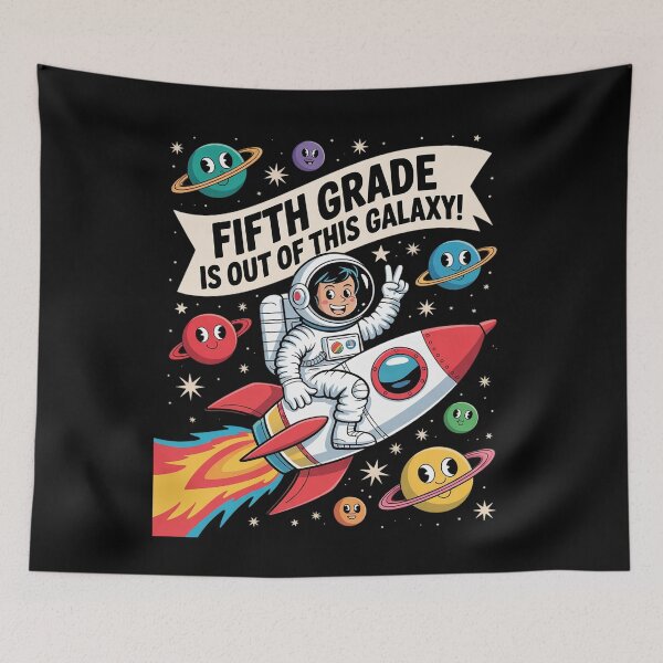 Item preview, Fifth Grade Astronaut Space School Kids designed and sold by joyouartArt.