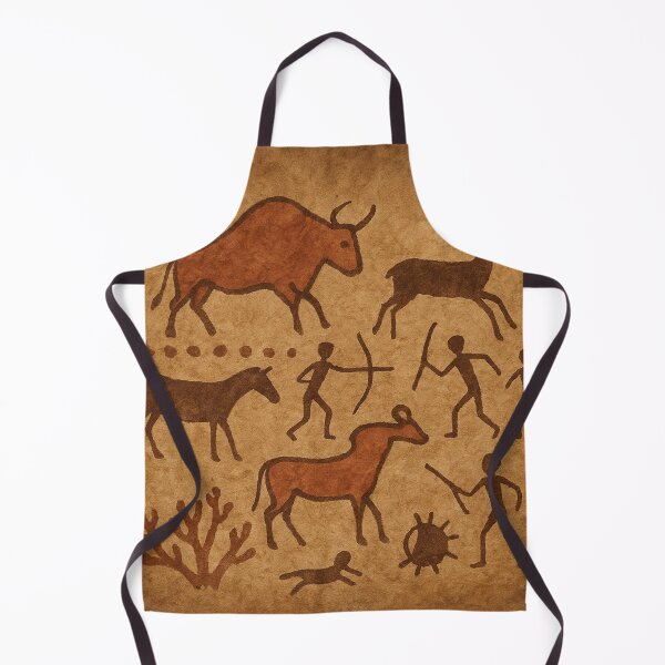 Item preview, Prehistoric Cave Painting | Ancient Wall Art, Stone Age Style Digital Illustration designed and sold by Korn & Q.