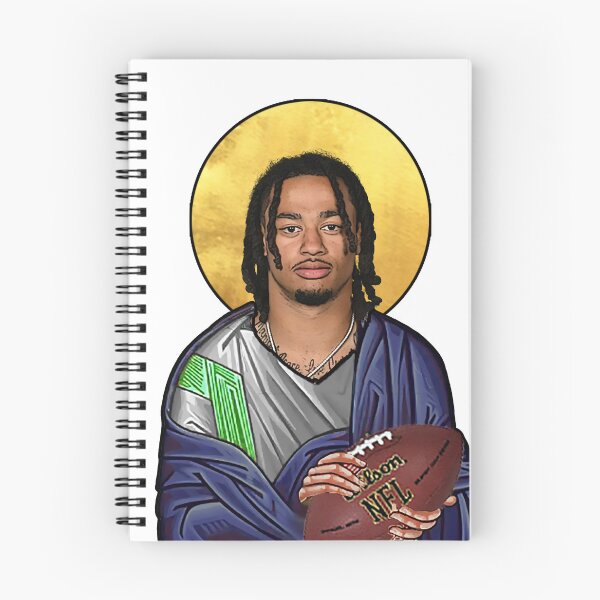 Item preview, Saint Jaxon Smith-Njigba of the Seattle Seahawks designed and sold by Pop Culture Bling.