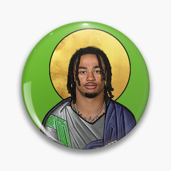 Item preview, Saint Jaxon Smith-Njigba of the Seattle Seahawks designed and sold by Pop Culture Bling.