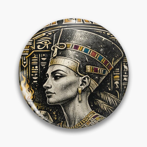 Item preview, Nefertiti The First Profile Pic Vintage Egyptian Queen Art Poster - Ancient Egypt Aesthetic Typography Portrait for History Lovers and Photography Fans - Vivaan Studio Original Design designed and sold by Vivaan Studio.
