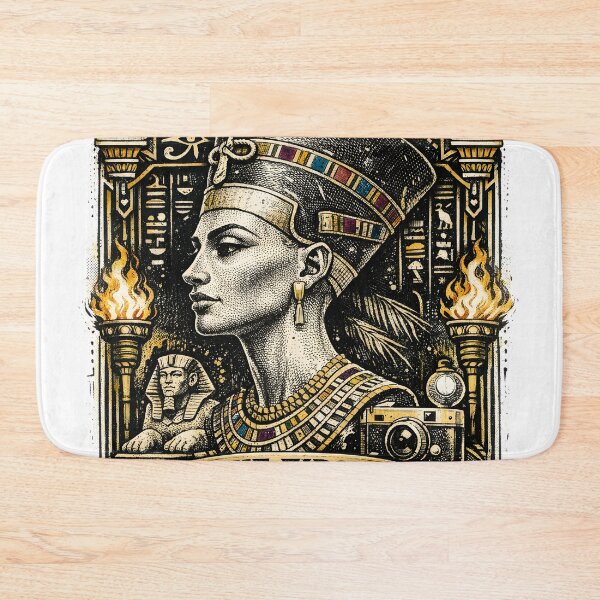 Item preview, Nefertiti The First Profile Pic Vintage Egyptian Queen Art Poster - Ancient Egypt Aesthetic Typography Portrait for History Lovers and Photography Fans - Vivaan Studio Original Design designed and sold by Vivaan Studio.
