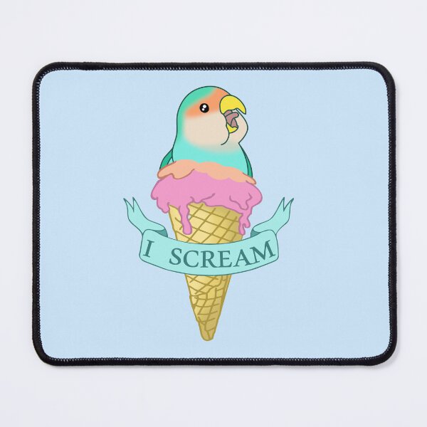 Item preview, Ice cream Dutch Blue Lovebird I scream designed and sold by FandomizedRose.