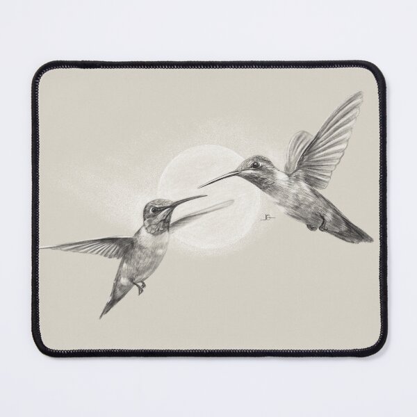 Item preview, Hummingbird Pencil Drawing designed and sold by kolonjArt.